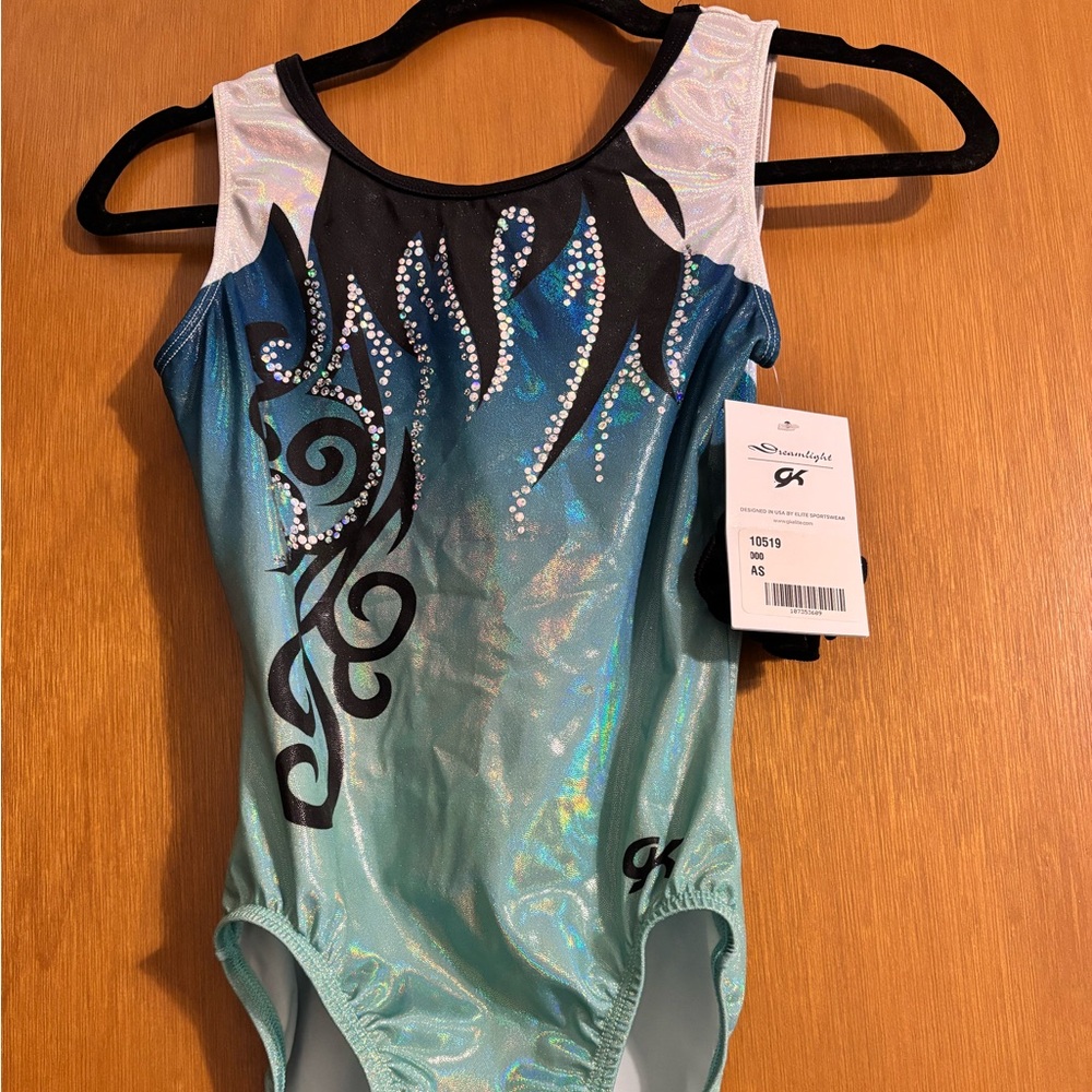 GK Shimmering Black and Blue One Piece